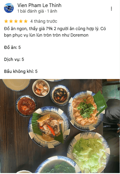 Đánh giá từ khách hàng trên Google Maps